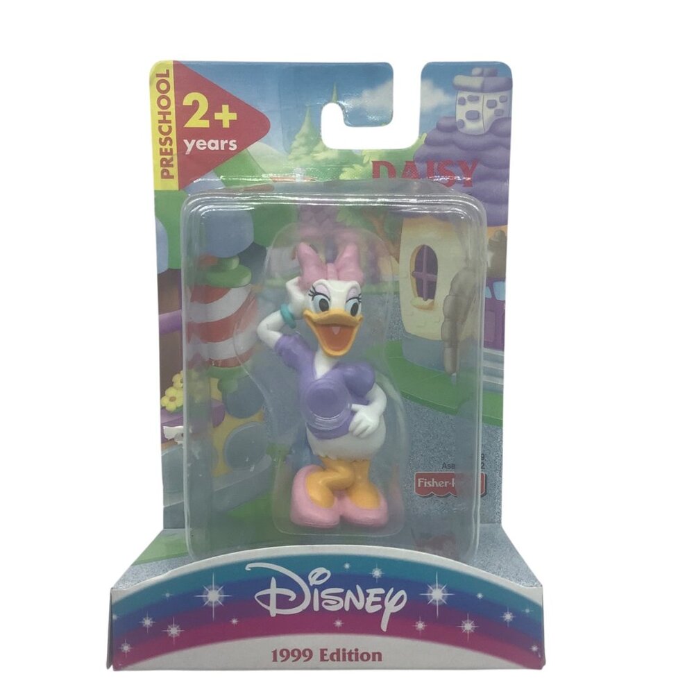 Vtg Disney 1999 Edition Daisy Duck Figure Fisher-Price Collectible Preschool Toy